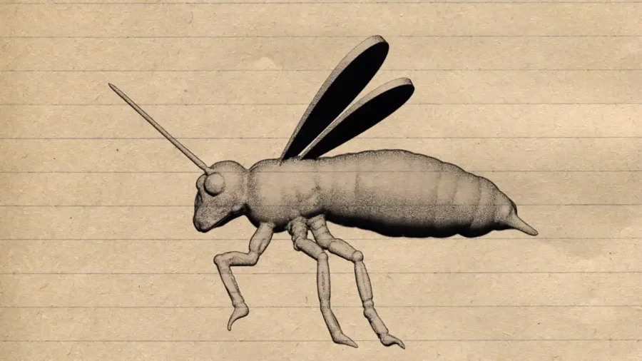 Illustration einer Trauermücke aus unserem vorhandenen Bildbestand